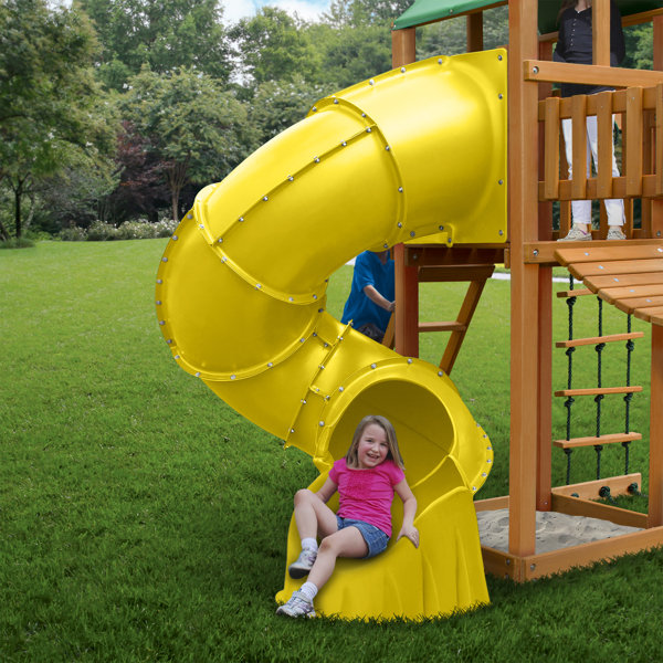 SwingnSlide Turbo SwingNSlide Spiral Slide for 60'' Deck & Reviews Wayfair